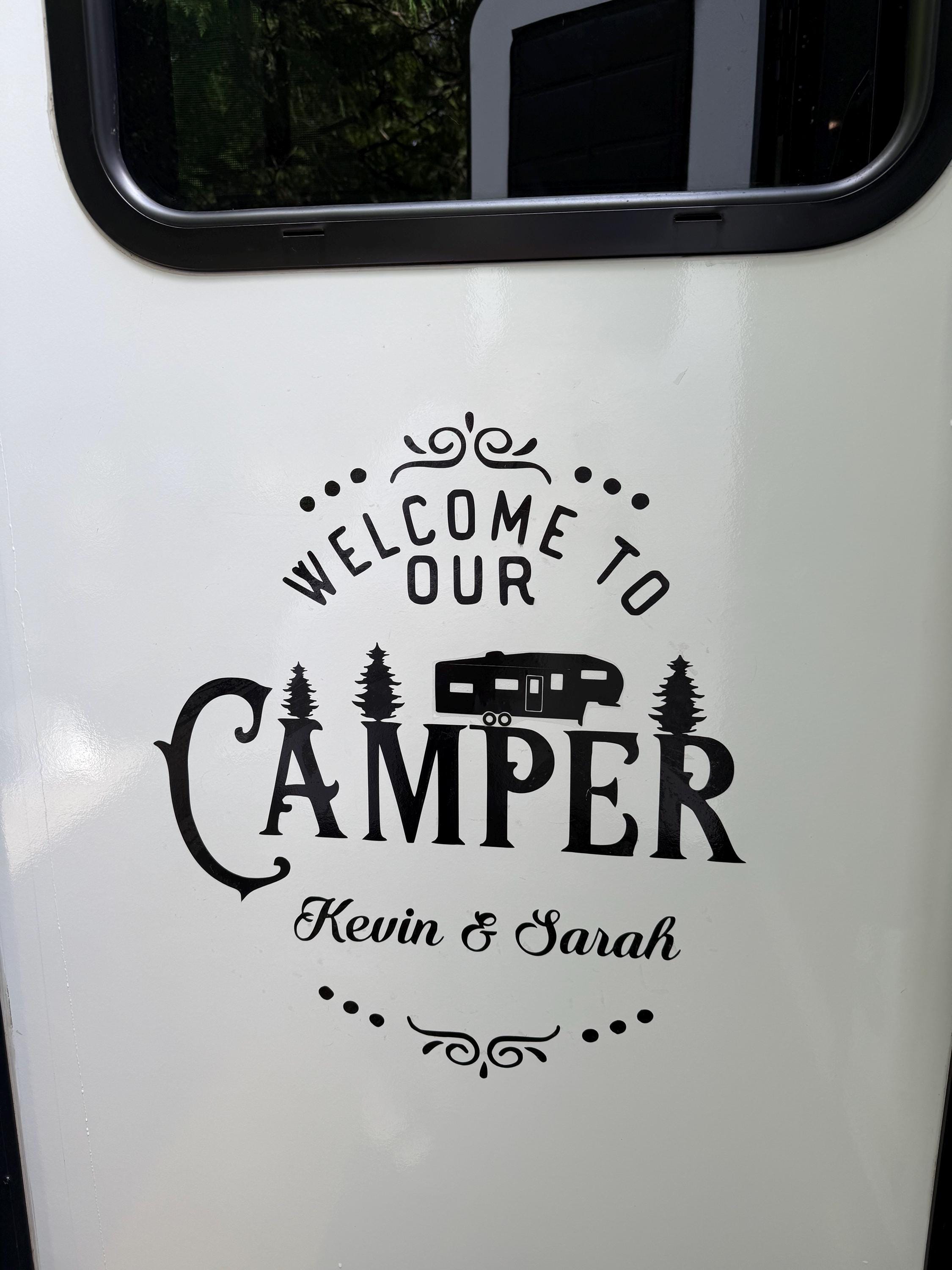 Personalized Camper Vinyl Decal for RV Slide Out | Custom Trailer ...
