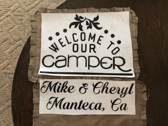 Large Welcome to Our Camper Decal Camping Decals Camper