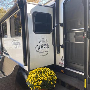 Enjoy This Travel Trailer Vinyl Decal For The Outside Of Your Camper!