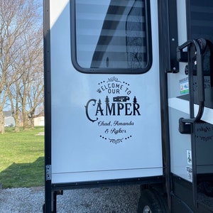 Fifth Wheel Decal Personalized Camper Decal Camping Decal Personalized RV Decal Slide Out Decal Decal Camping Vinyl Decal Stickers