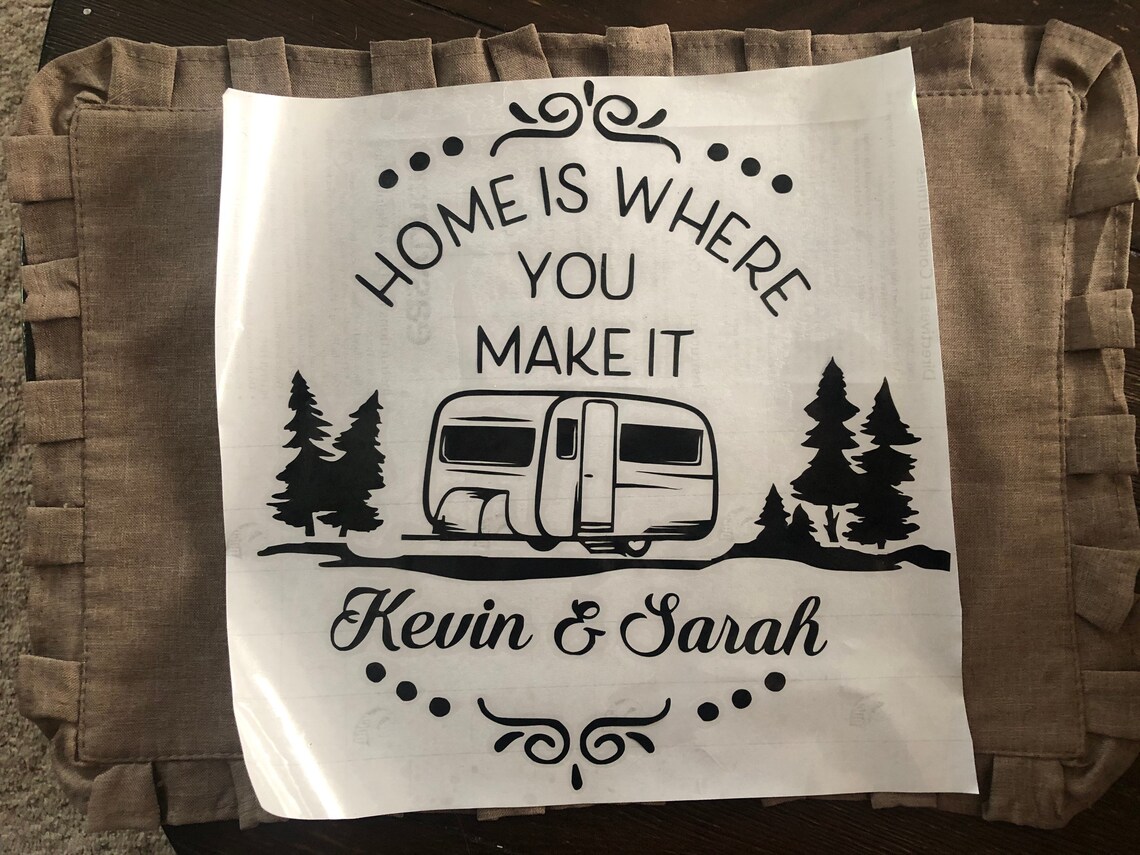 Camping Decal Home is Where You Make Decal Camper Decals Etsy