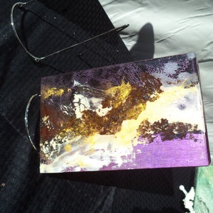 Purple and Rust Cheese Server, Serving Tray, Cheese Server, - Etsy