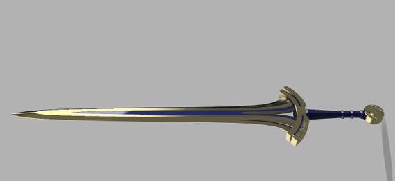 コスプレ用エクスカリバープロトタイプソード - 3Dプリント用