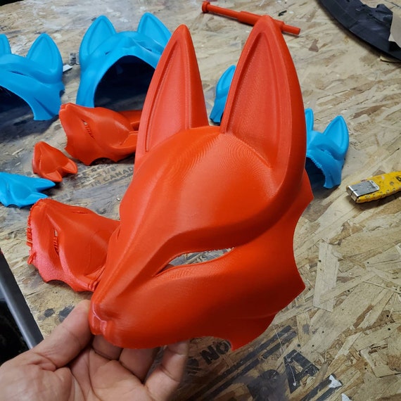 Tekken 7 Kunimitsu Mask 3D printed kit | Etsy