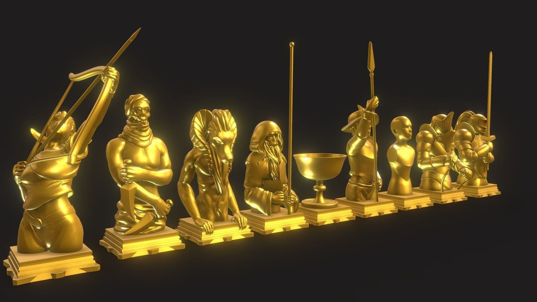 Fate Grand Order Servant Chess Set 3D Printed Kit 
