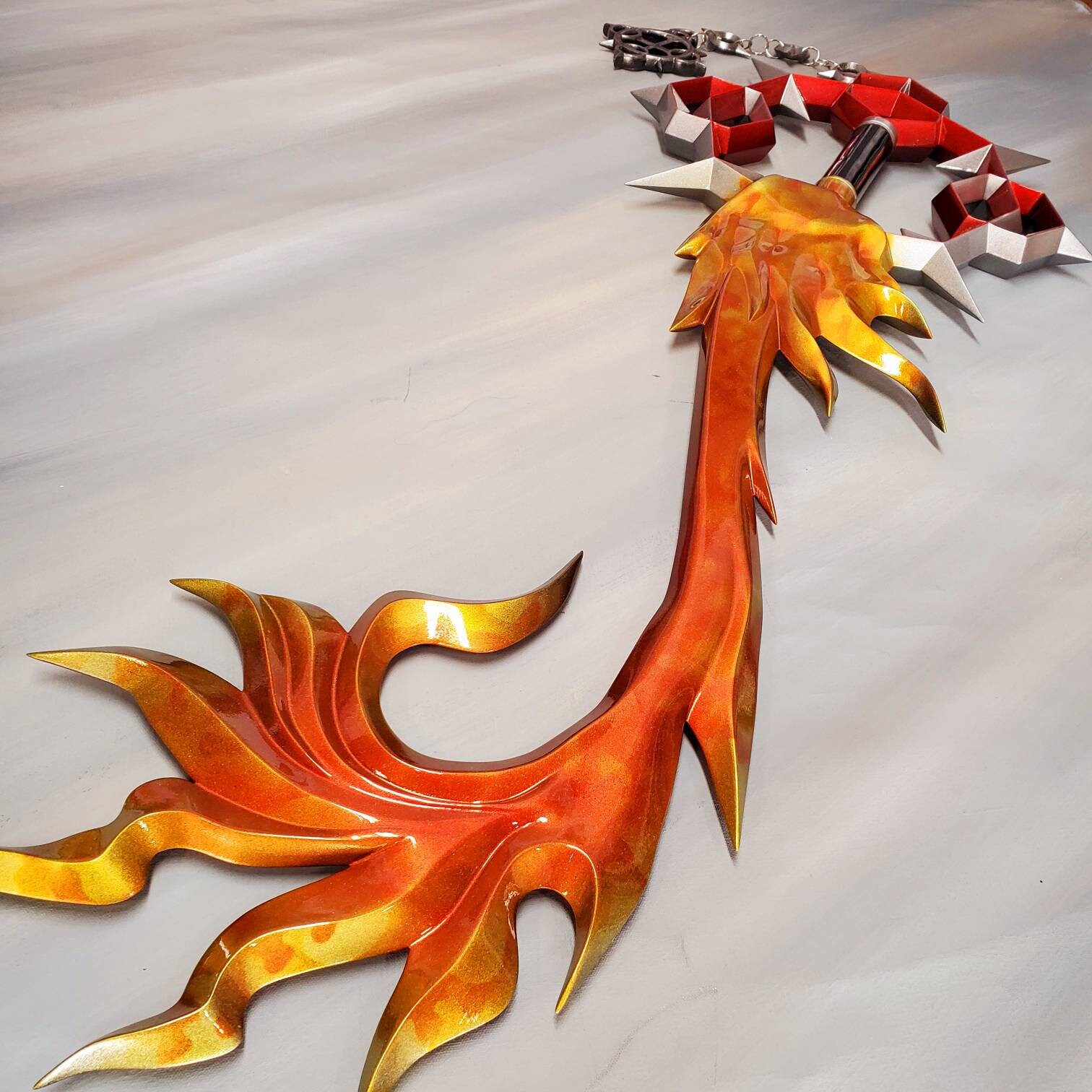 Axel's Flame Liberator Keyblade Finished Cosplay Prop. Etsy Canada