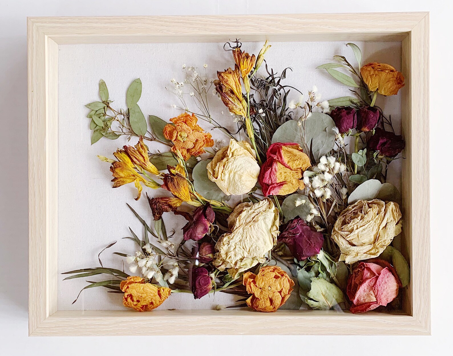 Dried Wedding Bouquet Shadow Box Flower Frame Etsy