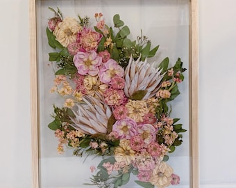 Bouquet Preservation Wood Pressed Flower Frame