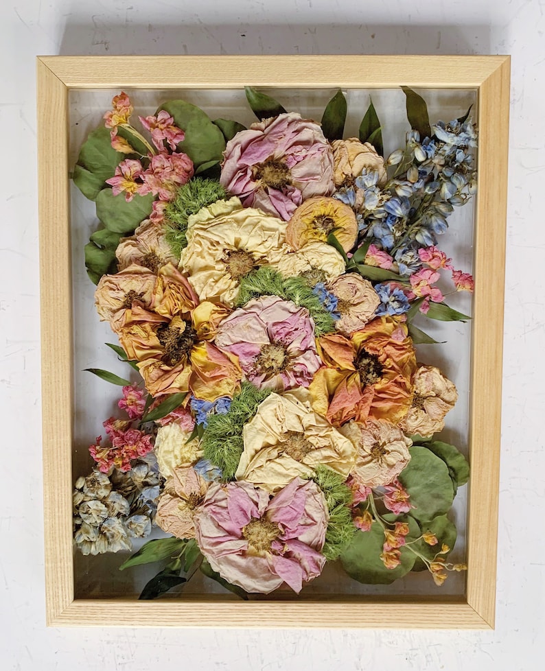 Shadow Box Wood Bouquet Preservation Frame - Etsy