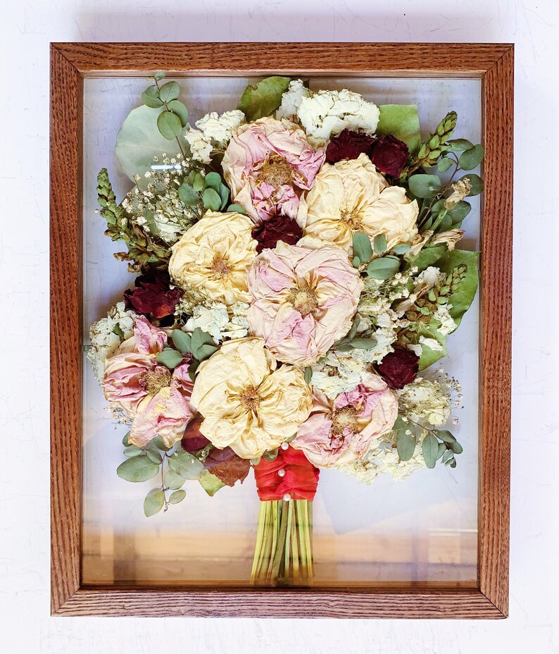 Bouquet Preservation Wood Shadow Box Floating Frame - Etsy