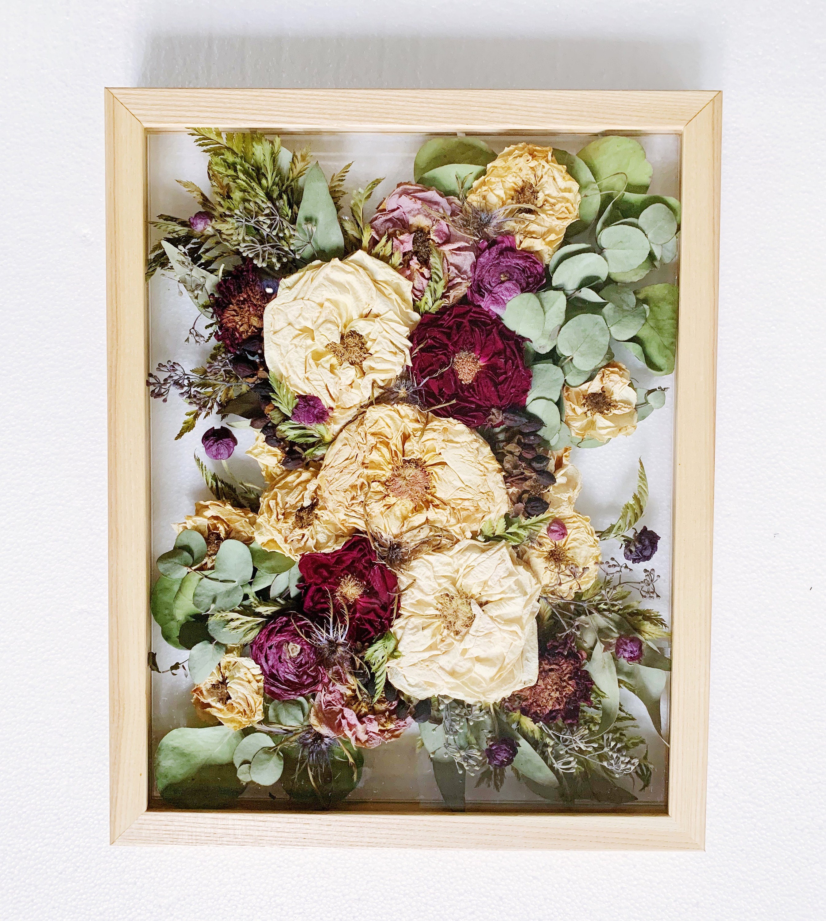Dried Flower Shadowbox Framing — Glasshouse Collection- Preserved Flower  and Resin Art