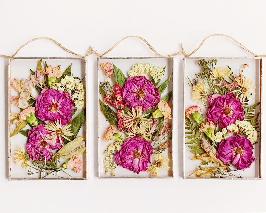 11x7inch Bouquet Preservation Frames Pressed Wedding Flowers Etsy