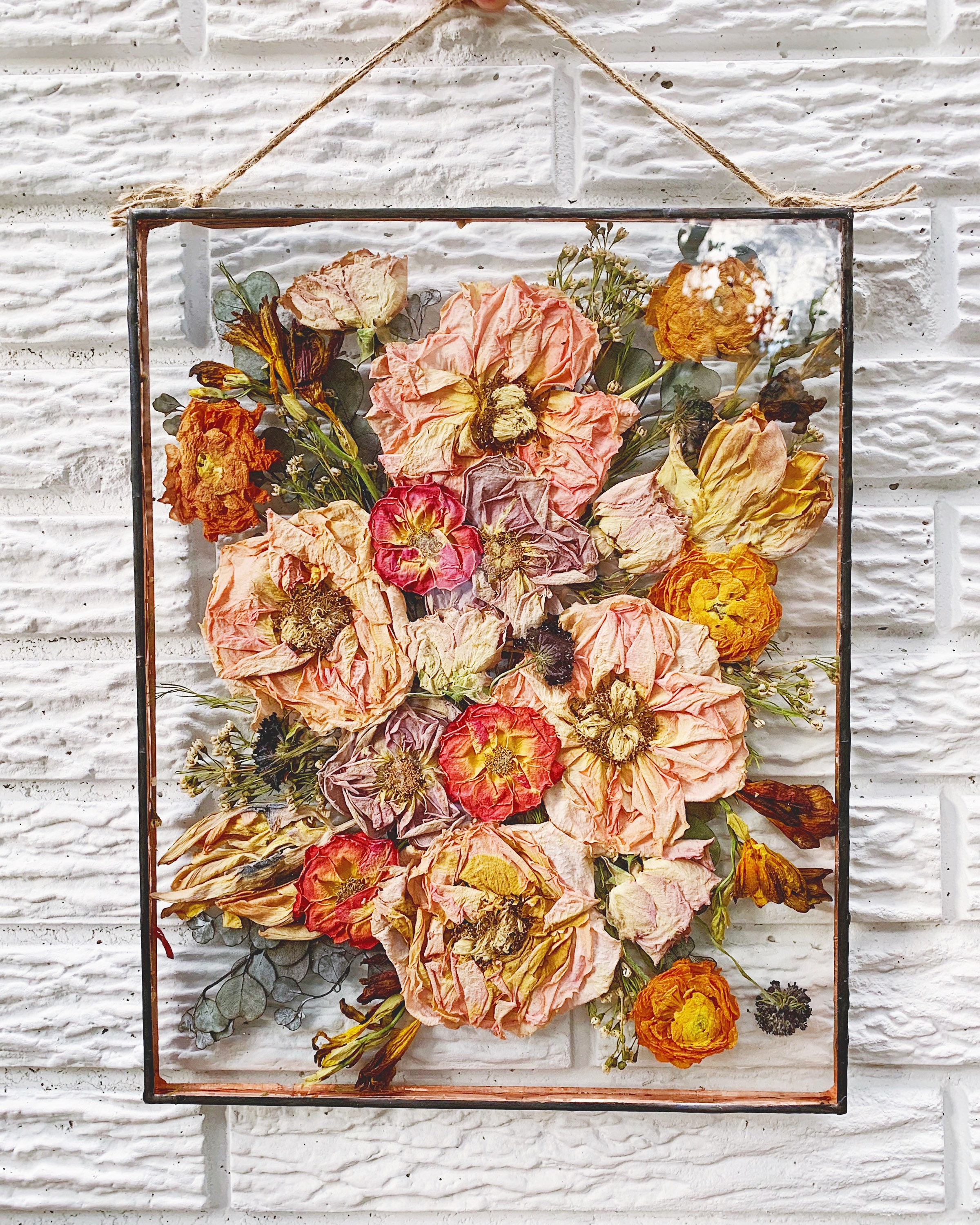 Large Bouquet Preservation Pressed Flower Frame 