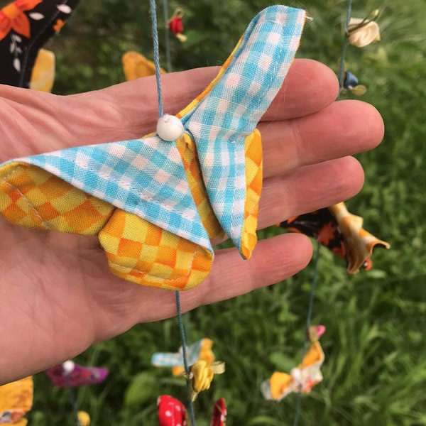 tissu origami papillon mobile