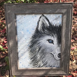 wolf painting