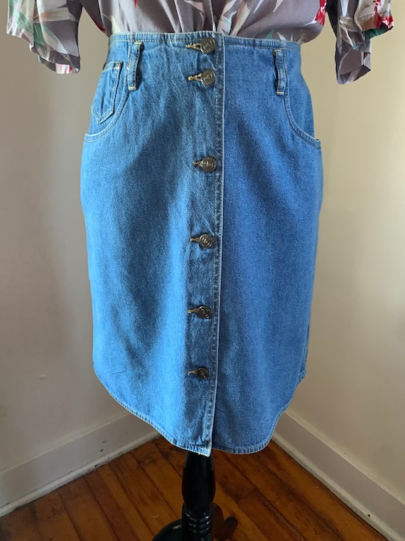80s top button skirt