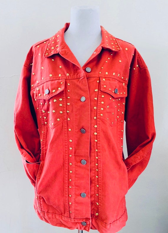 coral jean jacket