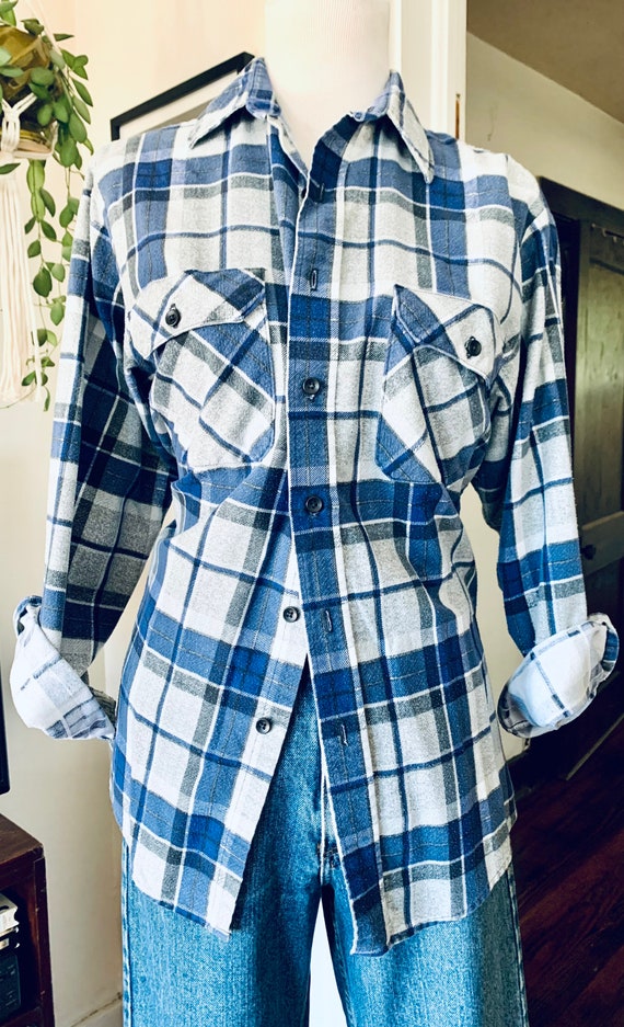 Vintage Plaid Flannel // Medium - image 1