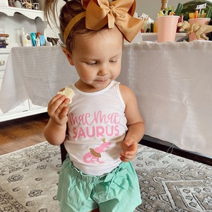 girly dinosaur birthday shirt, girl dinosaur party, mamasaurus, sissysaurus, tea rex birthday party, three rex birthday, family matching