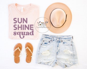sunshine squad shirt, beach babe shirt, vacay shirt, beach bum, matching vacation, beach vacation shirt, family vacation shirt, kids summer