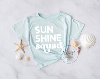 sunshine squad shirt, beach babe shirt, vacay shirt, beach bum, matching vacation, lake vacation shirt, family vacation shirt, kids summer