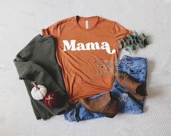 camisa de mamá, camisa de mamá de otoño, camisa de mamá de calabaza, camisa de especias de calabaza, camisa de color de otoño de fútbol, camisa de color otoño, agradecido