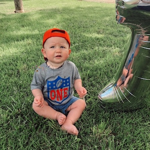 football theme first birthday, football birthday shirt, boys birthday shirt, first birthday shirt, nfl inspired birthday, boys first bday