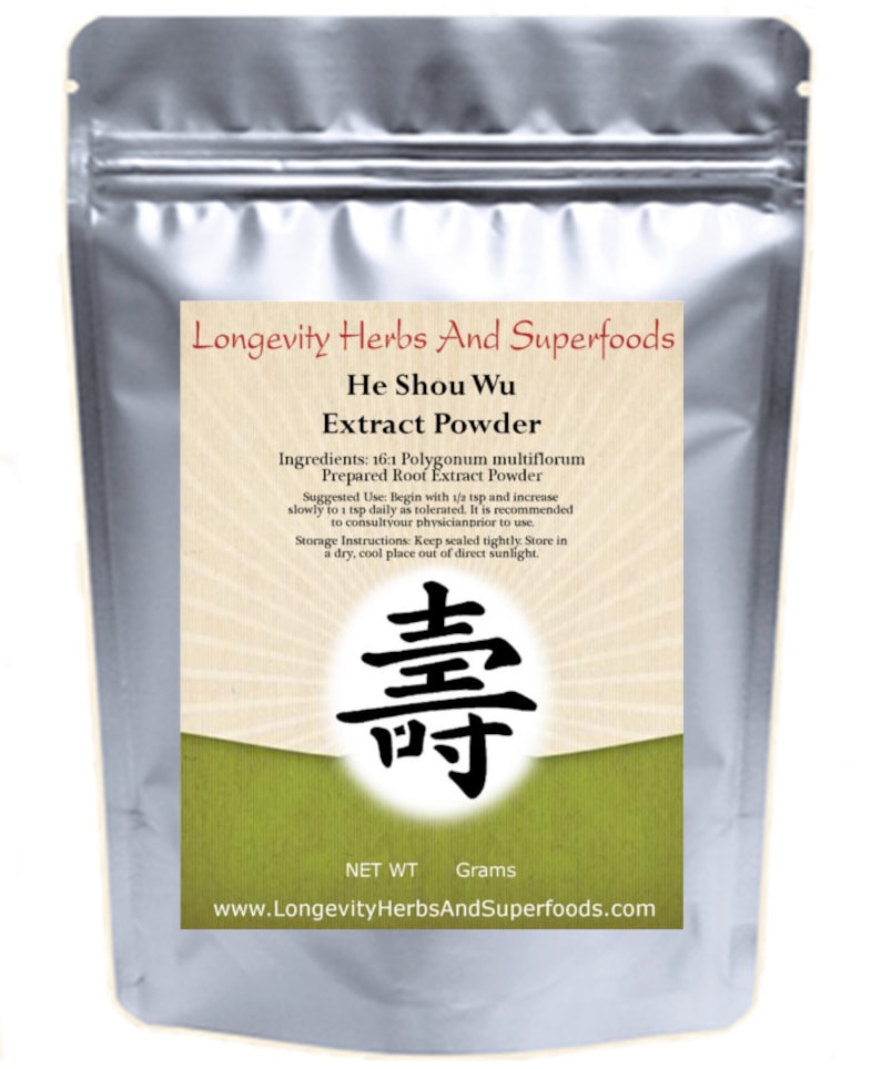 He Shou Wu Foti Extract Powder Quality Jing Herbs Superfoods 161 Etsy