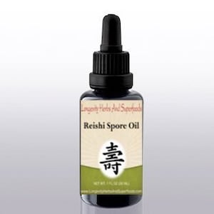 Reishi Spore Oil 1 Oz (30 ml) 30% Triterpenoids (Miron Glass Bottle) Organic
