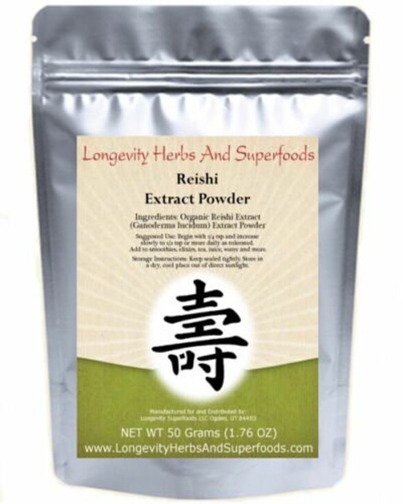 Organic Reishi Extract Powder Chinese Ling Zhi Herbs Immune Booster Ganoderma image 2