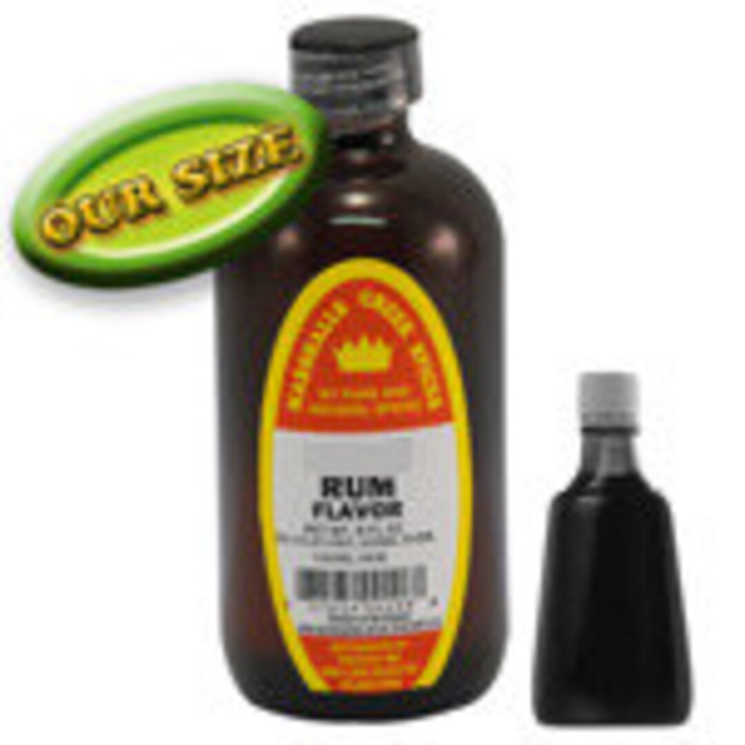 RUM FLAVORING 8 Oz. Glass Jar, One Price Shipping, Any Quantity, Any