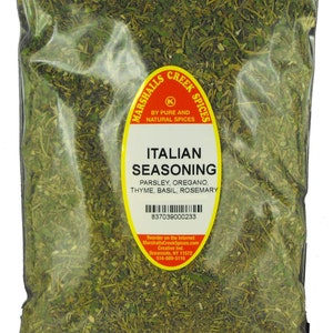 Italian Seasoning Refill Pouch 4 oz Marshalls Creek Spices