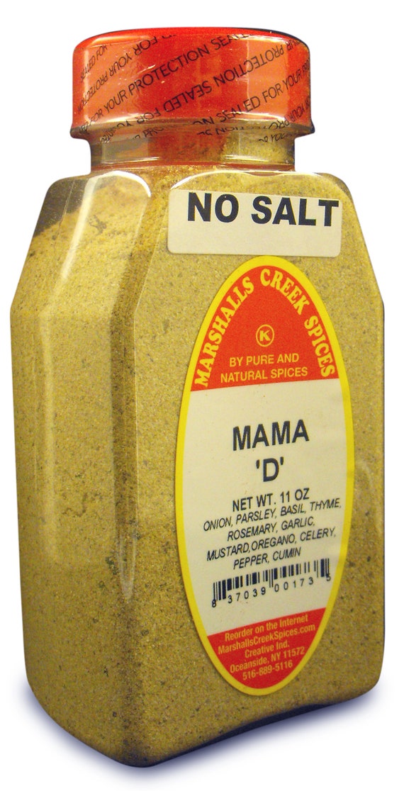 MAMA d Seasoning No Salt 11 Oz compare to Mrs Dash, Original Blend  Marshalls Creek Spices 