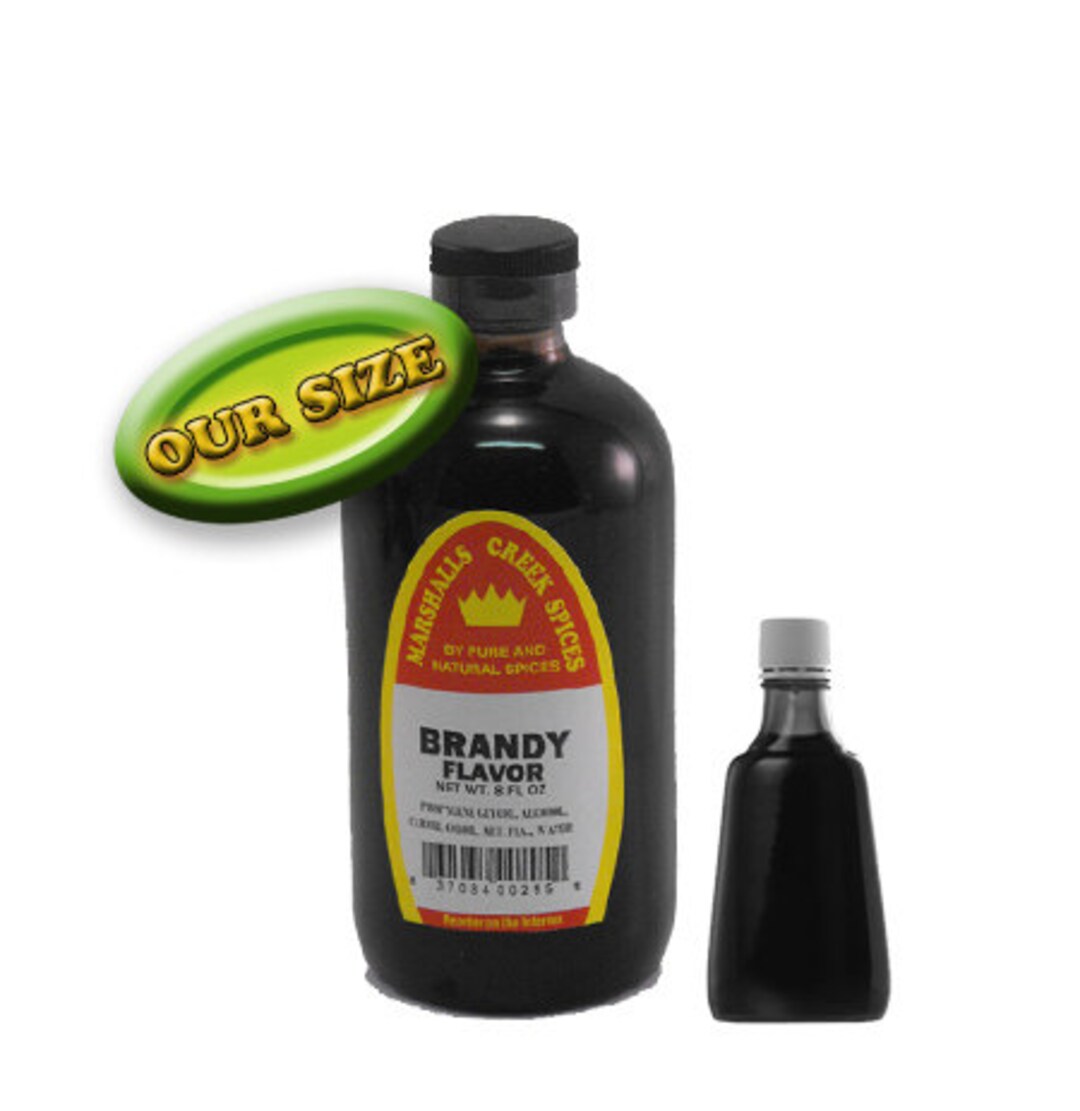 BRANDY FLAVORING 8 Oz. Glass Jar One Price Shipping Any Etsy