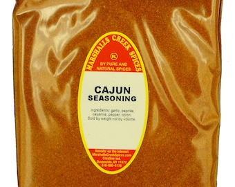 Cajun Seasoning No Salt Refill Pouch 11 oz Marshalls Creek Spices