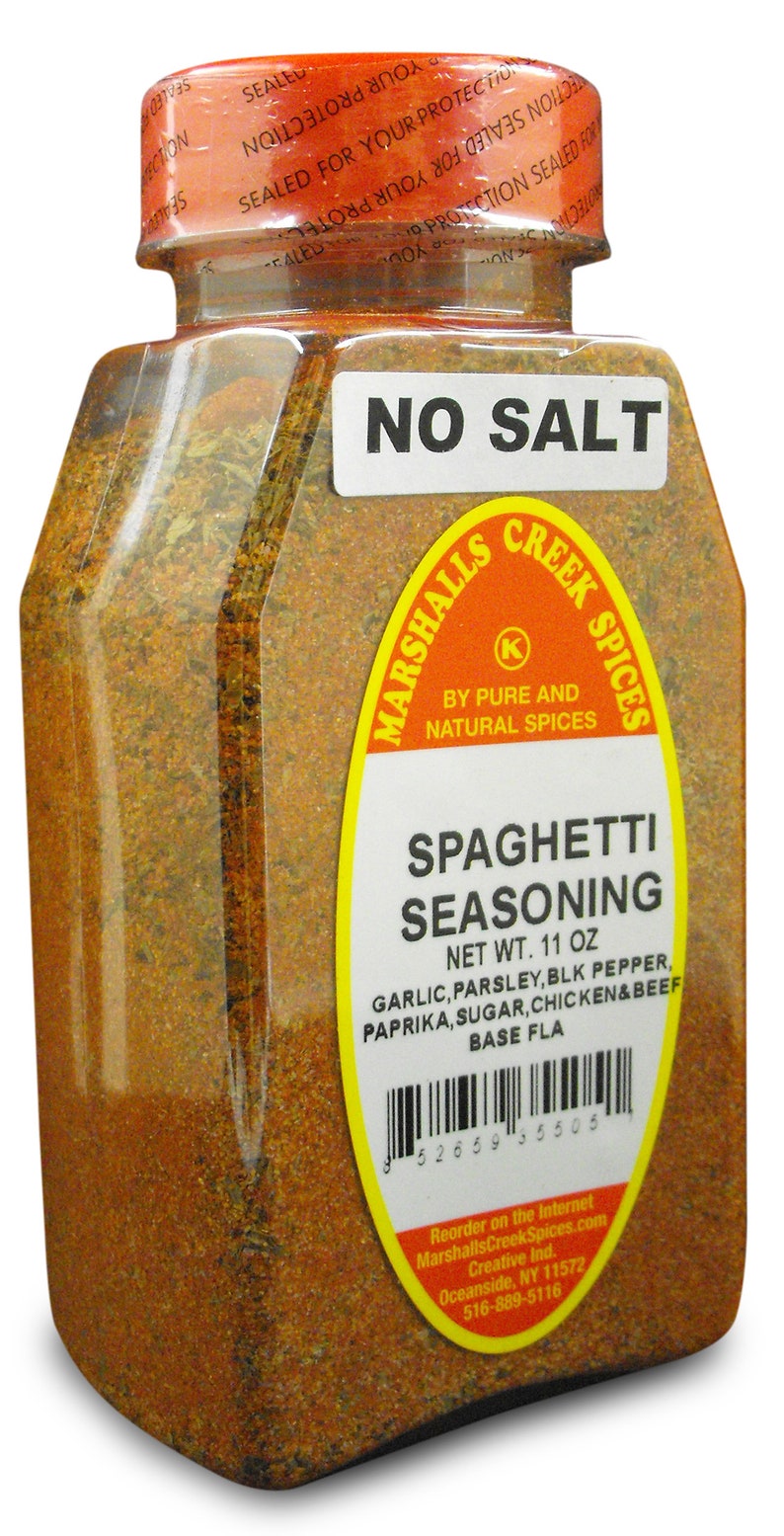 SPAGHETTI SEASONING, No Salt 11 Oz Marshalls Creek Spices Etsy