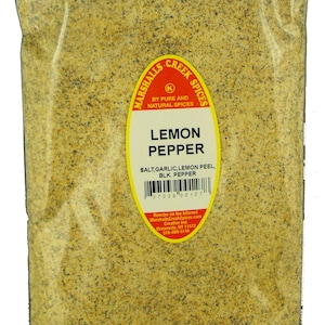 Lemon Pepper Seasoning Refill Pouch 12 oz Marshalls Creek Spices
