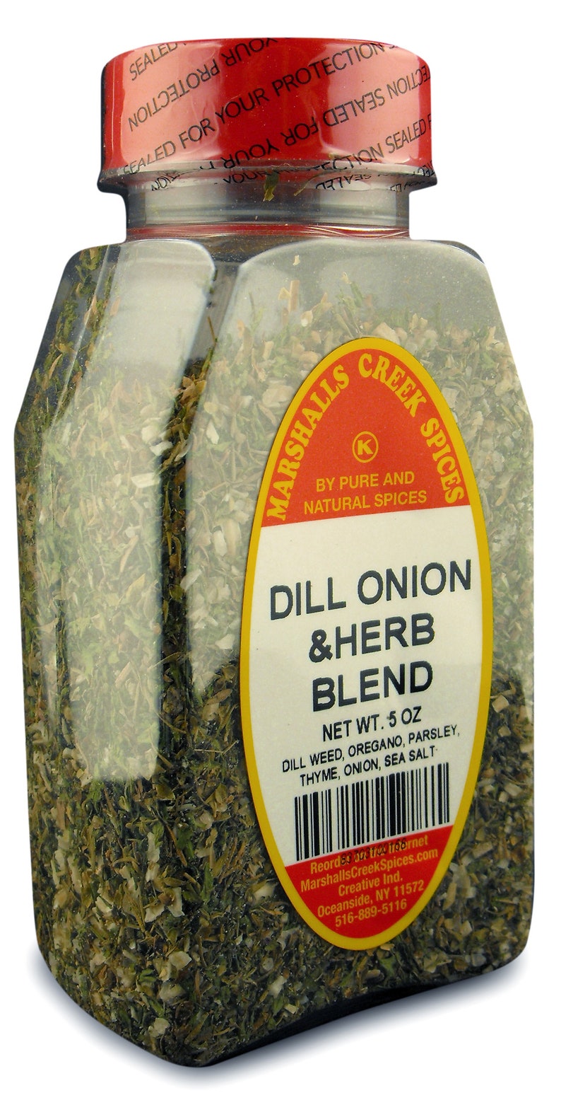 DILL ONION & HERB Blend Seasoning Low Salt 5 Oz Marshalls Creek Spices