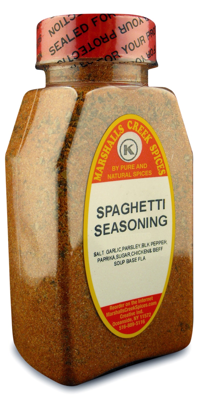 Spaghetti Seasoning 13 Oz Marshalls Creek Spices Etsy
