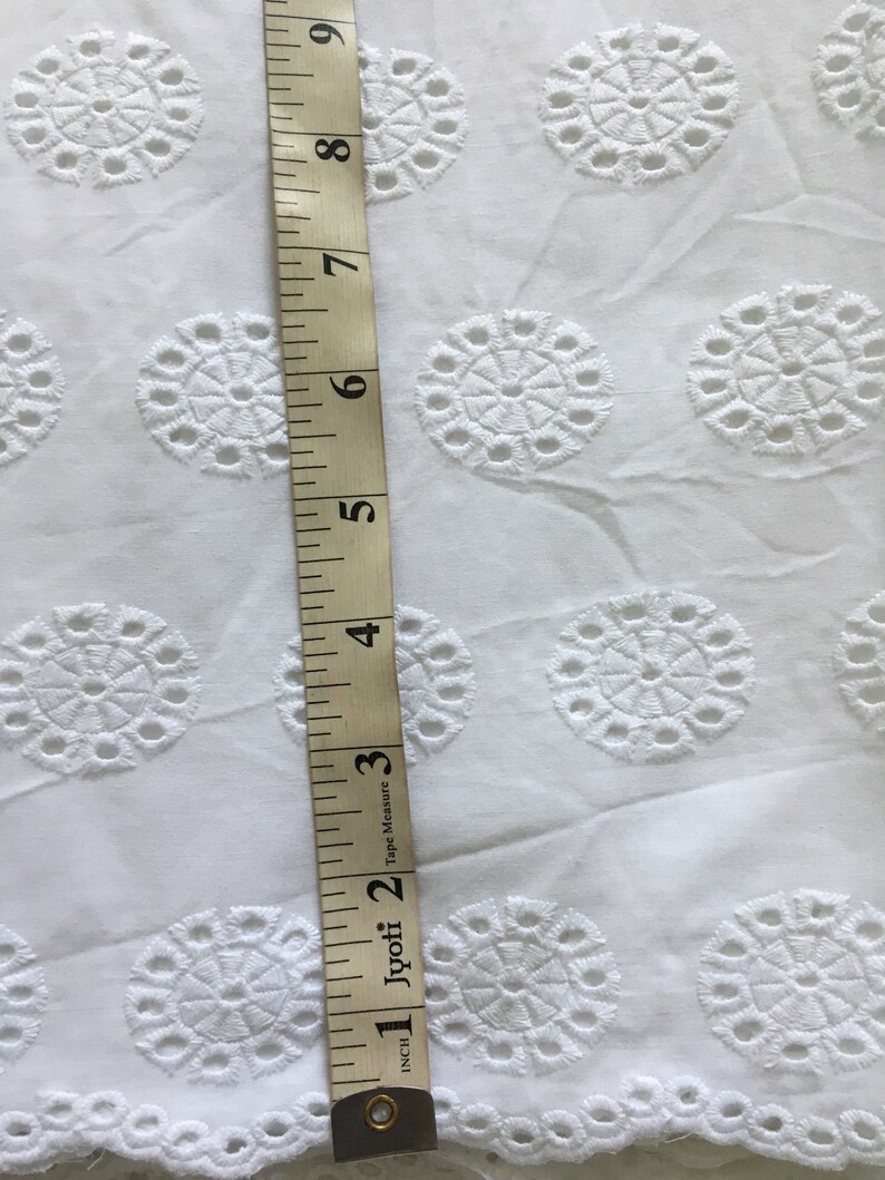 Eyelet Fabric Eyelet Dress Embroidered Eyelet Eyelet Cotton Etsy