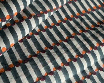 Hand block print, floral print, soft cotton fabric, Fabric modern floral fabric Indian print fabric womens dress fabric