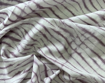Shibori-katoen op maat gesneden: natuurlijke plantaardige kleurstof, lichtgewicht