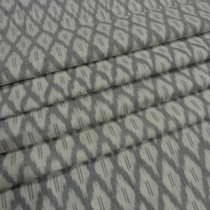Black white Ikat Fabric Fabric by Yard Upholstery fabric indian fabric girls dress Womens Clothing homedecor