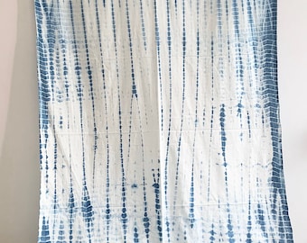 Indigo blue fabric, Shibori Fabric, Indian fabric, Tie & dye, Indian fabric cotton fabric