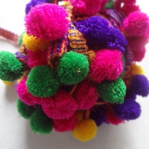 Free Shipping, Pom Pom Lace, garland, Ethnic Ribbon, Pom poms, birthday garland, party garland, party garland, party garland