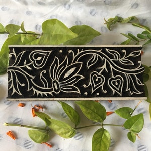 Floral stamps Indian stamp stocking filler scrap booking block print fabric stamp wooden stamp fabric stamp hand carve stamp handmade stamp