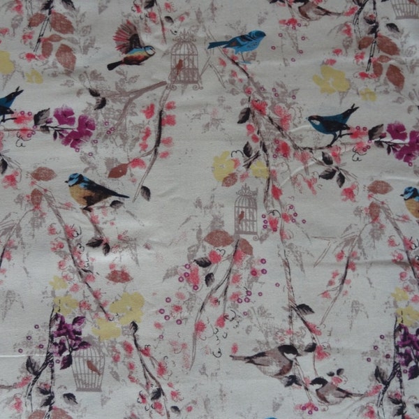 bird print fabric Cotton butterfly print fabric by yard Dress Casual cotton robe cotton cotton sale fabric womens clothing upholstery