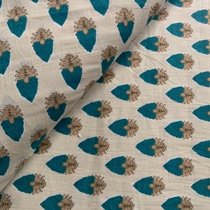 Baumwollstoff, Baumwollstoff, Blumenstoff, moderner Blumenstoff, indischer Kleiderstoff, weicher Baumwollstoff, Siebdruck-Baumwollstoff