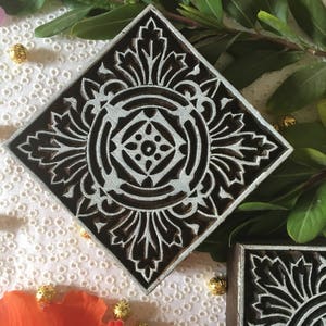 Floral stamp Wooden stamp Indian stamp textile stamp wooden pottery stamp handblock print stamp textile stamp ceramic stamp