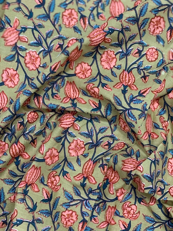 Printed cotton fabric discount